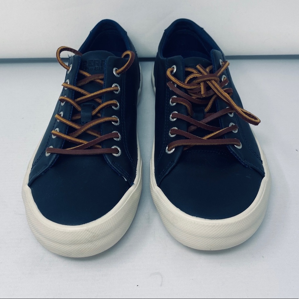 SPERRY*Navy Leather Striper II LTT*US 7*$99 - Picture 5 of 8